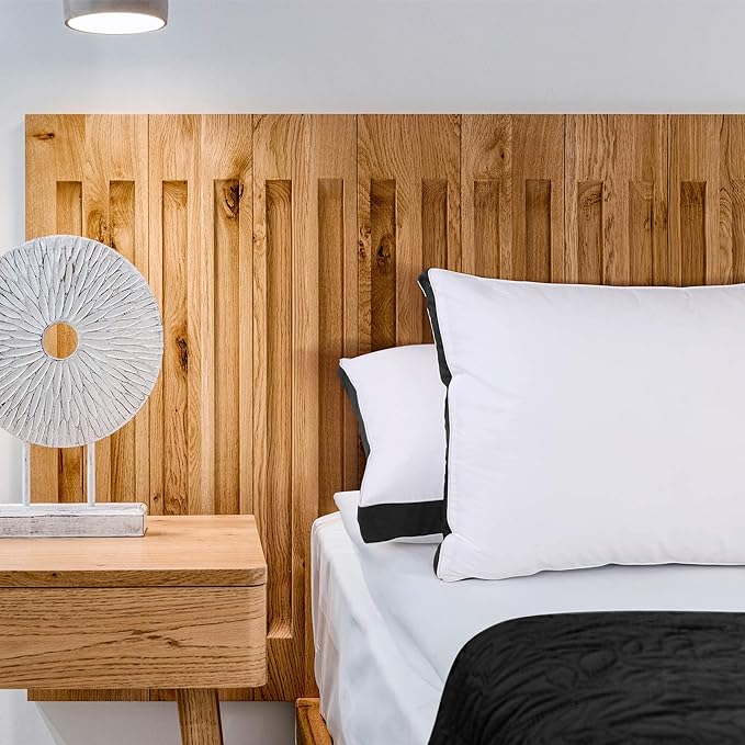 Utopia Bedding Bed Pillows for Sleeping King Size (Black), Set of 2, Cooling Hotel Quality, Gusseted Pillow for Back, Stomach or Side Sleepers