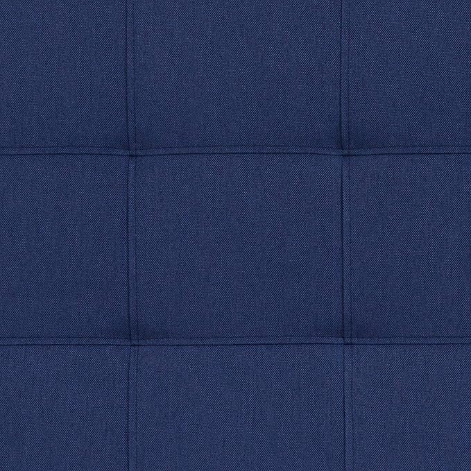 EMMA + OLIVER Quilted Tufted Upholstered Full Size Headboard in Navy Fabric