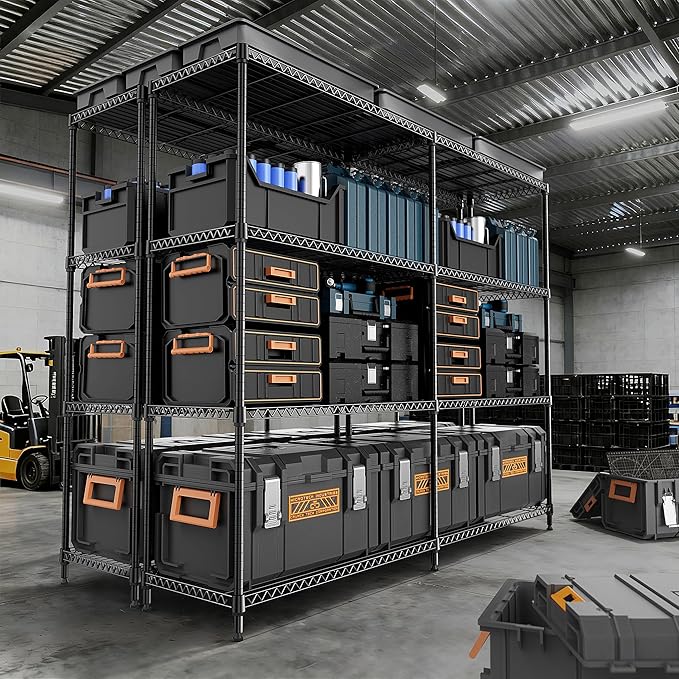 4 Tiers Shelf Metal Storage Shelves