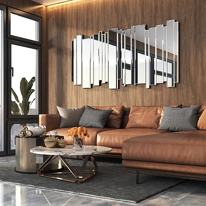 27×55 inch Wall Mirrors Decorative- Large Art GrecianWall Mirror for Living Room/Entryway/Hotel