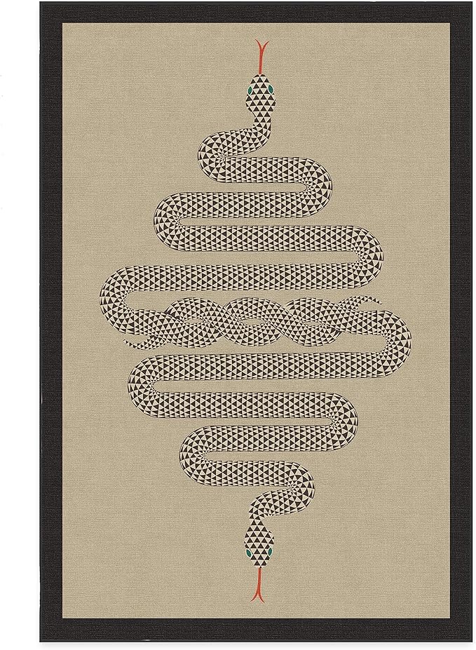 RUGGABLE x Jonathan Adler Washable Modern Area Rug – Venom Neutral 6x9, Stain-Resistant, Non-Slip – Medium Machine Washable Rugs for Living Room, Bedroom, Hallway, Entryway & Office–with Standard Pad