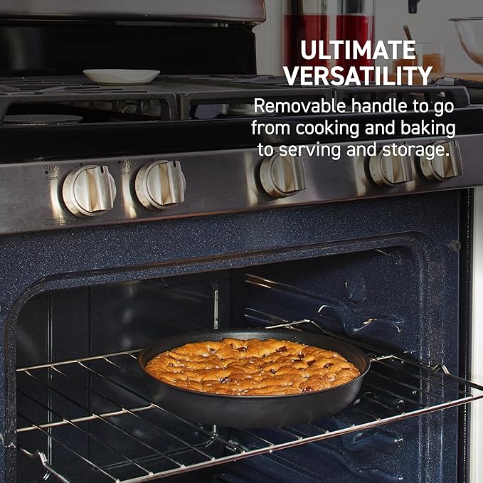 T-fal Ingenio Expertise Non Stick Cookware Set 14 Piece, Induction, Oven Broiler Safe 500F, Cookware, Pots and Pans Set, RV, Camping, Kitchen Frying Pans, Dishwasher Safe, Detachable Handle Cherry Red