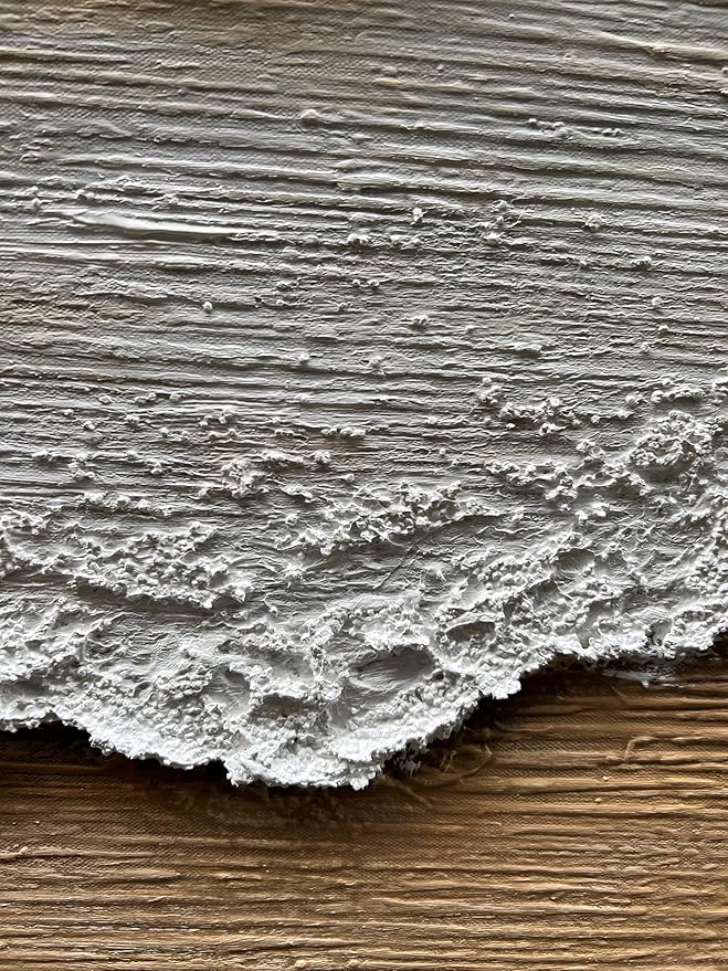 Art Hand Painted Modern Abstract Art Oil Painting White Sea Wave Landscape Home Office Corridor Wall Decorative Art 40x28 Inch