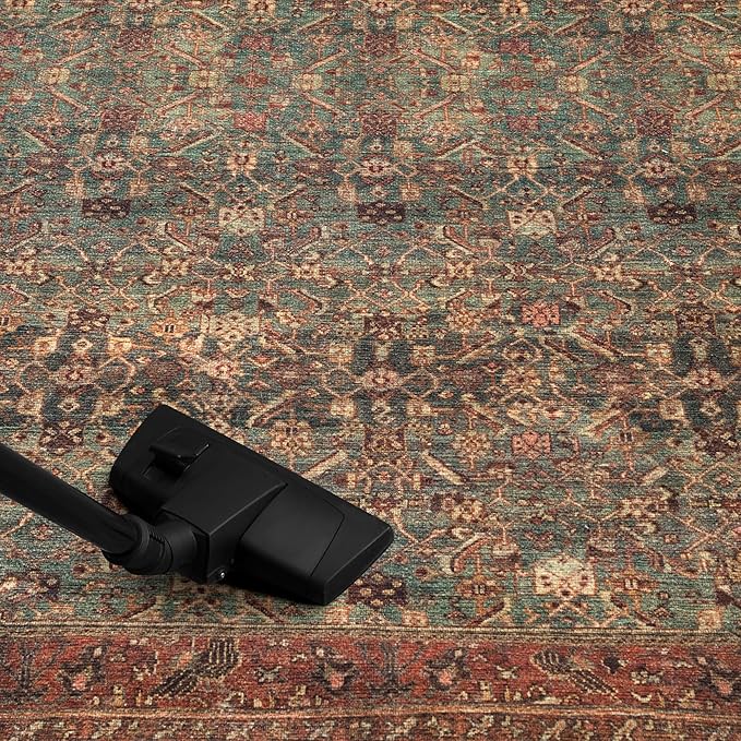 Keen Home Design 3x5 Rug - Machine Washable Entry Rug with Non-Slip Backing, Ideal for Enteryway, Kitchen, Bathroom, Laundry Room - Vintage, Easy Clean, Durable, Low Pile Rug - (3' x 5')