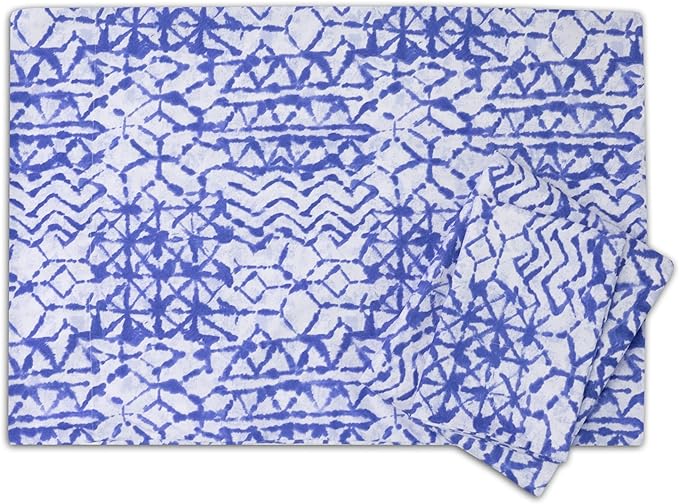 1500 Supreme Collection Extra Soft McKenzie Artful Balanced Light Blue Intricate Pattern Sheet Set, Queen - Luxury Bed Sheets Set with Deep Pocket Wrinkle Free Bedding, Queen