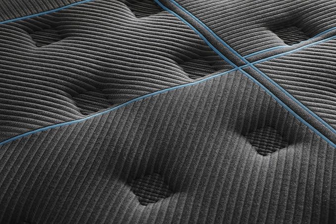 Ottomanson Queen 13" Luxury Black vBlue Eurotop Mattress - Inspired by Ancient Egypt - Medium-Firm Memory Foam Comfort - Premium Quilted Cover - Made in USA - Fiberglass-Free - Bed in a Box