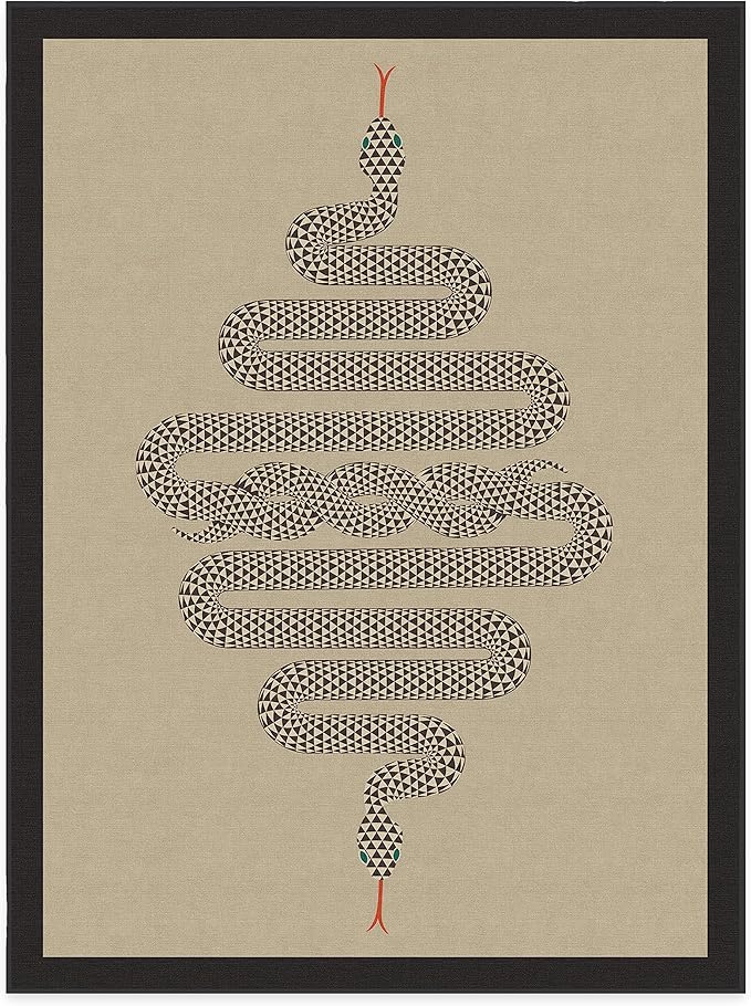 RUGGABLE x Jonathan Adler Washable Modern Area Rug – Venom Neutral 9x12, Stain-Resistant, Non-Slip – Large Machine Washable Rugs for Living Room, Bedroom, Hallway, Entryway & Office–with Standard Pad