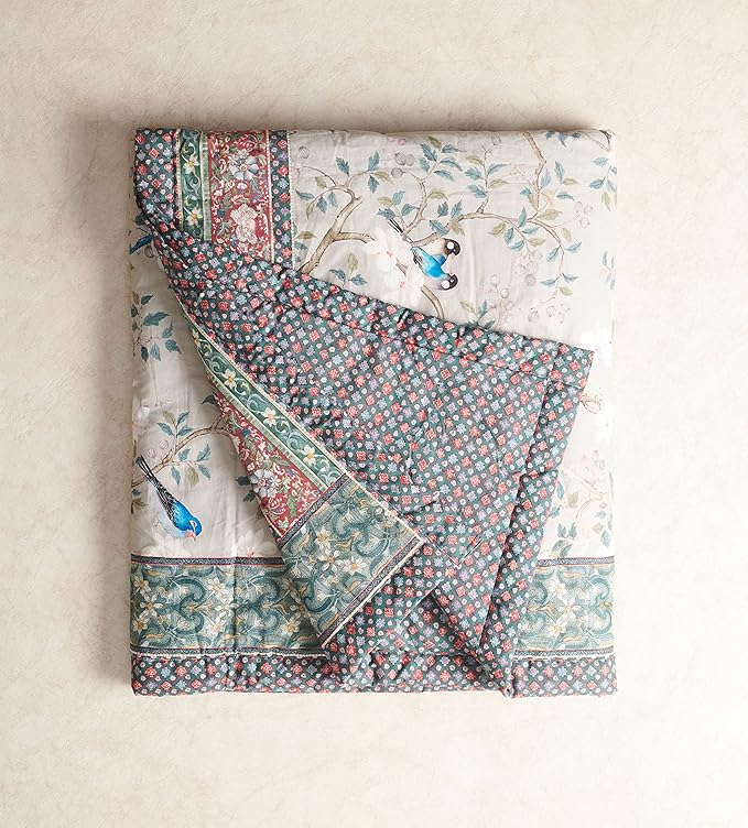 Maison d' Hermine Throw Blanket for Couch Lightweight Soft Warm Breathable Cotton Throw Blankets for Bed Girls Boys Women Men Gifts Sofa Travel Living Room Chair Bedding (50"x60", Osaka)