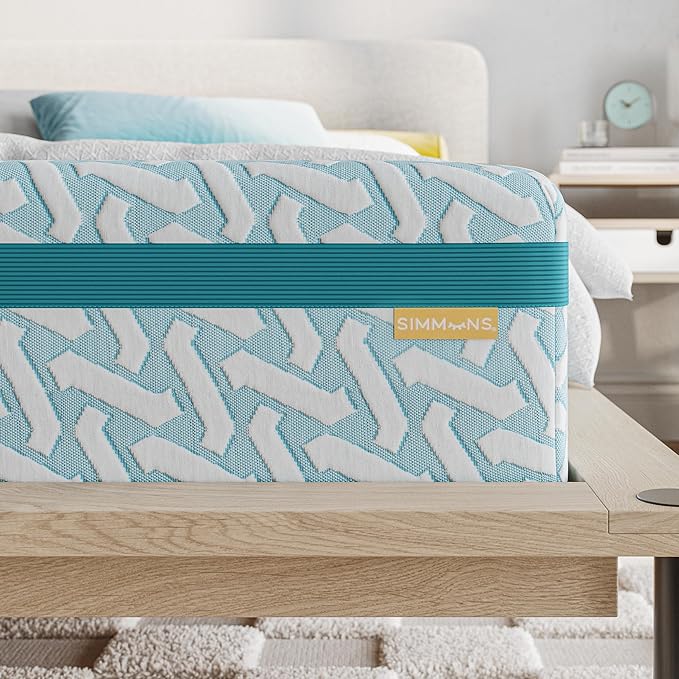 Simmons Blue Dream 10 Inch Gel Memory Foam Mattress - CertiPUR-US Certified - Medium Firmness - Pressure Relief & Motion Separation - Full Size Mattress - Bed in a Box - U.S. Made