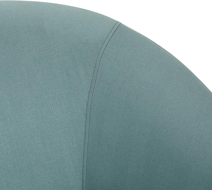 Christopher Knight Home Fabric Swivel Gliding Chair,Swivel Accent Barrel Chair,Comfy Bedroom Chair,Upholstered Barrel Chair for Living Room,Light Blue