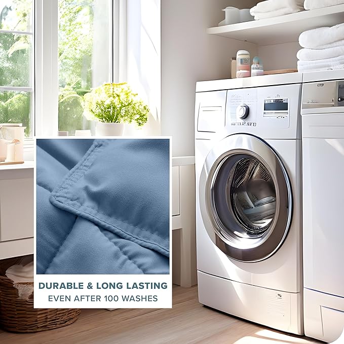 Bare Home Comforter Set - King/California King Size - Ultra-Soft - Goose Down Alternative - Premium 1800 Series - All Season Warmth (King/Cal King, Coronet Blue)