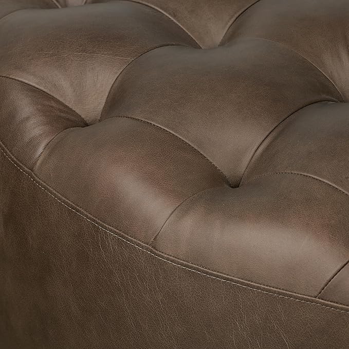 POLY & BARK Ascot Ottoman in Cocoa Brown