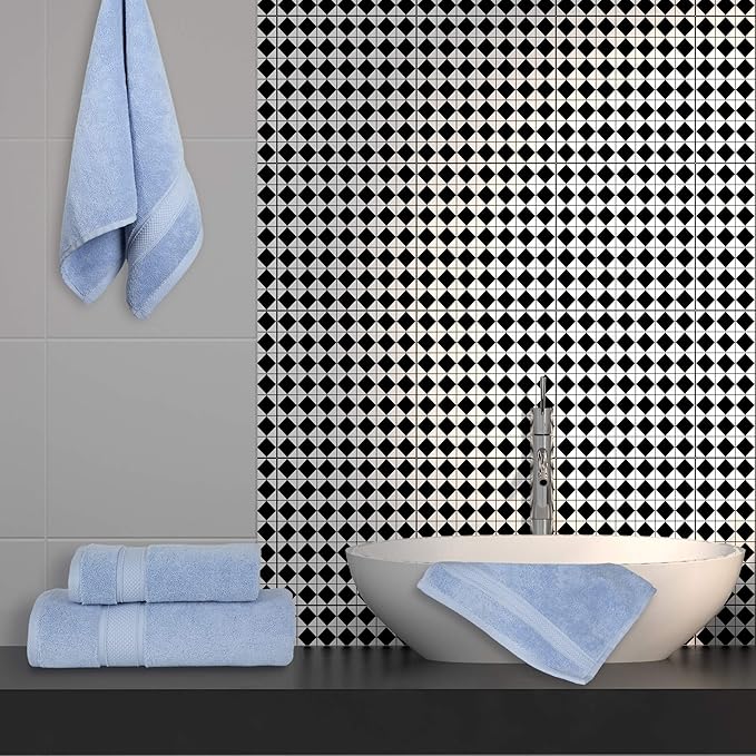 NOVA Luxury Linen - Hotel Quality Turkish Towel Set for Bathroom (6 Pcs Towel Set, Sky Blue)