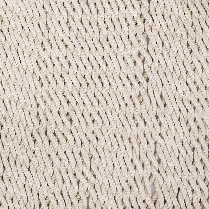 Sunnydaze Woven Double Hammock for Outside with Crocheted Edges and Spreader Bars - 600-Pound Weight Capacity Outdoor Hammock for Trees