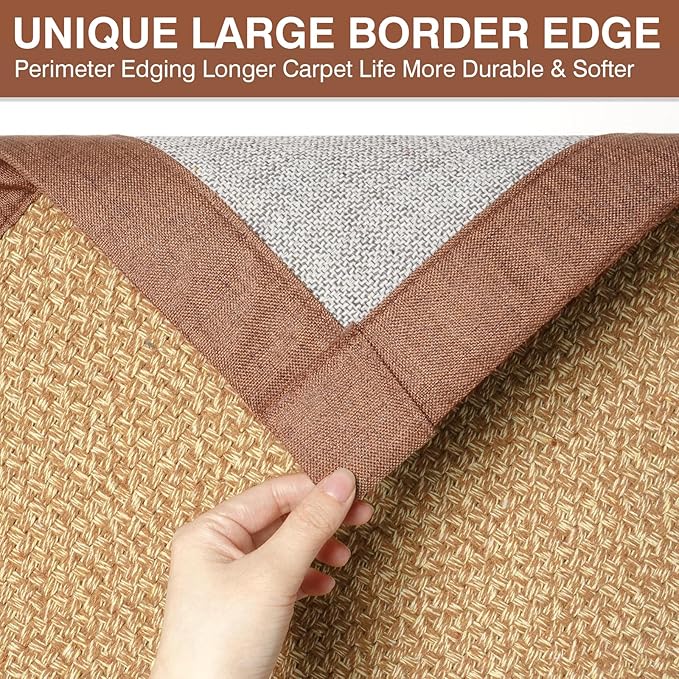 Quick Dry Absorbent Bathroom Rugs Mat Non Slip Bath Mat Ultra Thin Bath Mats for Bathroom Bathroom Mat Floor Rubber Backed Fit Under Door Woven Washable Bath Rugs Brown 16x24