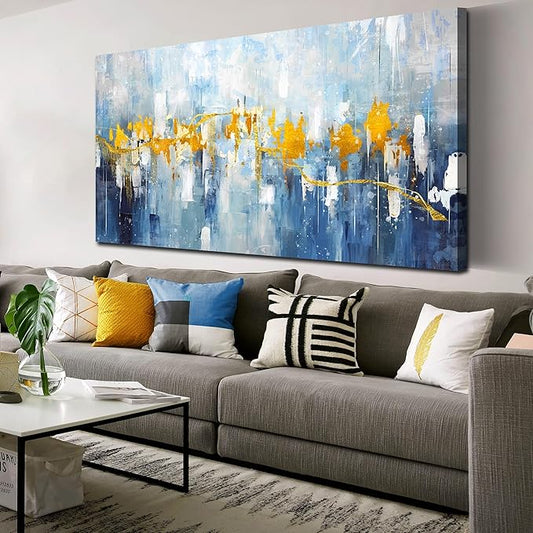 ZHAOSHOP Large Wall-Art for Living Room - Abstract Artwork for Walls - Modern Painting Wall Art Ready to Hang Size 29" x 59"