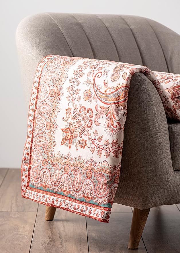 Maison d' Hermine Throw Blanket for Couch Lightweight Soft Warm Breathable Cotton Throw Blankets for Bed Girls Boys Women Men Gifts Sofa Travel Living Room Chair Bedding (60"x80", Cachemire)