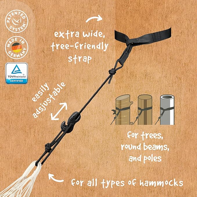 LA SIESTA Flora Classic Cotton Hammock - Extra Large, Portable, 2 Person - King, Chili