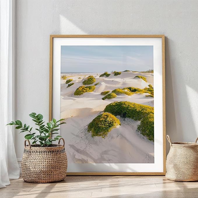 Axeman 28x34 Frame | Solid Oak Wood 28x34 Poster Frame With Mat for 24x30 | 34x28 Wood Picture Frame | Tempered Glass and Hanging Hardware Included Home Wall Decor Art Hanging Frame | Natural