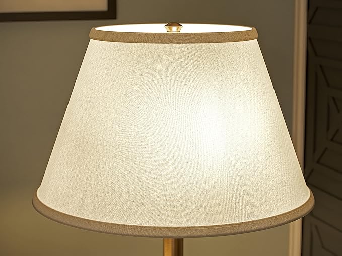Kenroy Home 30437AB Spyglass Table Lamp with Antique Brass Finish, Classic Style, 30.5" Height, 17" Width, 17" Depth