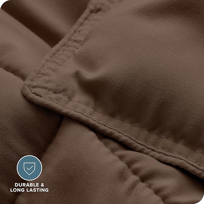 Bare Home Comforter Set - King/California King Size - Ultra-Soft - Goose Down Alternative - Premium 1800 Series - All Season Warmth (King/Cal King, Cocoa)
