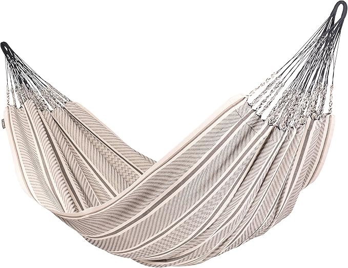 Flora Classic Organic Cotton Hammock - Indoor Outdoor Hammock, Patio Bed Tree Portable Hammock, 2 Person Double Hammock - King, Zebra