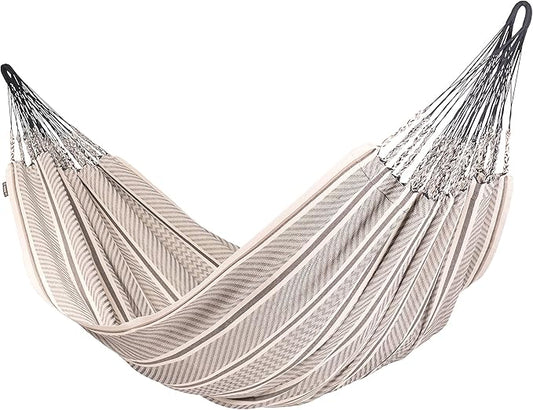 Flora Classic Organic Cotton Hammock - Indoor Outdoor Hammock, Patio Bed Tree Portable Hammock, 2 Person Double Hammock - King, Zebra
