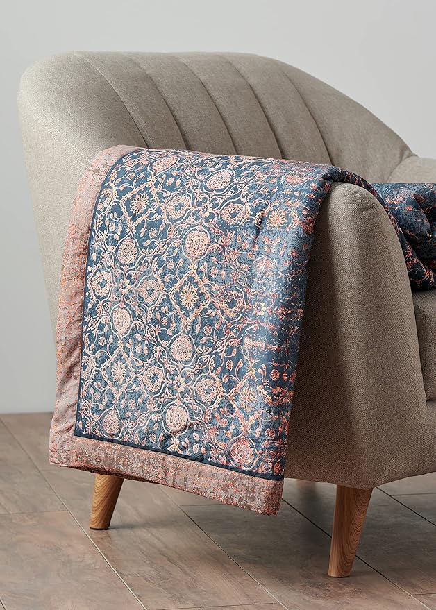 Maison d' Hermine Throw Blanket for Couch Lightweight Soft Warm Breathable Cotton Throw Blankets for Bed Girls Boys Women Men Gifts Sofa Travel Living Room Chair Bedding (60"x80", Imperfection)