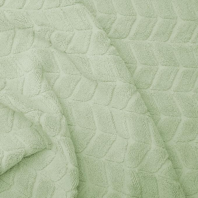 Ultra Soft & Stylish 700 GSM Luxury Washcloth Set (6 Piece - 13 x 13 in.) - 100% Zero-Twist, Long-Staple Cotton - Remarkably Absorbent Washcloths (Eucalyptus Green)