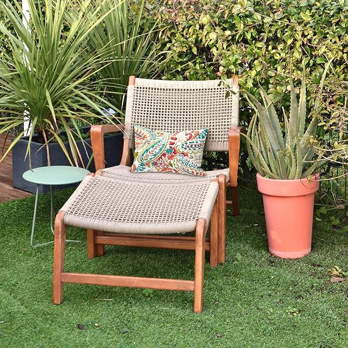 LVTXIII 12×20 Inch Outdoor Lumbar Pillows, Pack of 2 Water Repellent Lumbar Pillow with Inserts, Fluffy Decorative Garden Lumbar Cushions for Home Patio Coach Sofa Use, Pretty Paisley