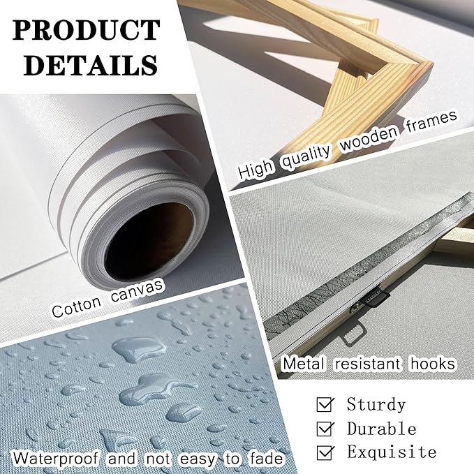 KLAKLA Large Wall Art - Abstract Canvas Wall Decor Modern Print Picture Artwork for Living Room Office Bedroom Home Decor - 48x24 Inches