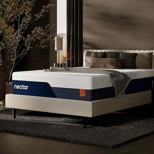 Nectar Ultra 15“ Queen Mattress - Medium Firm - Cooling Fibers & Temperature Regulating Material - 4” Pressure Relief Layer - Zoned Ergonomic Support Layer - 365-Night Mattress Trial