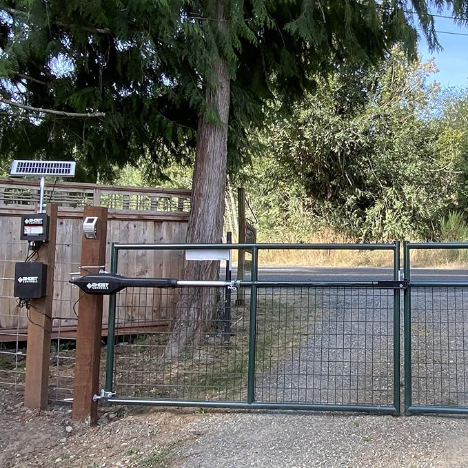 Ghost Controls TDS2XP Heavy-Duty Solar Dual Automatic Gate Opener Kit for Swing Gates Up to 20 Feet