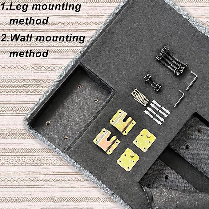 Linen Upholstered Headboard King/Cal King Size Latest Model Wall Mount, Bed Frame Mount, Featuring High-Density Sponge Padding, Luxury Texture Easy Assembly Comfort and Style-Ivory