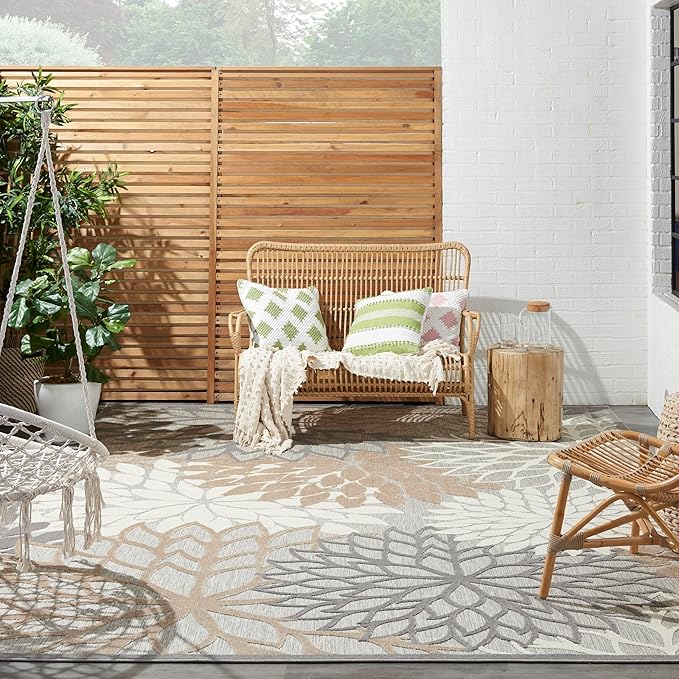 Nourison Home Aloha 10' x 14' Natural Outdoor Indoor/Outdoor Rug