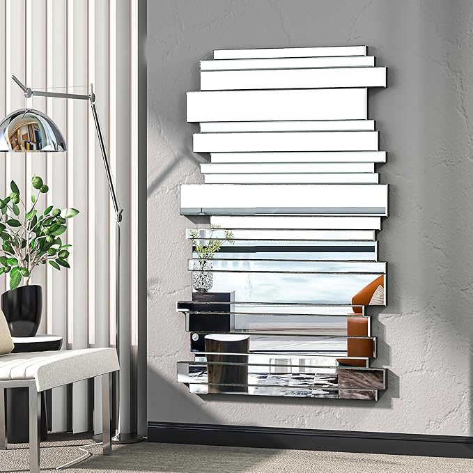 27×55 inch Wall Mirrors Decorative- Large Art GrecianWall Mirror for Living Room/Entryway/Hotel