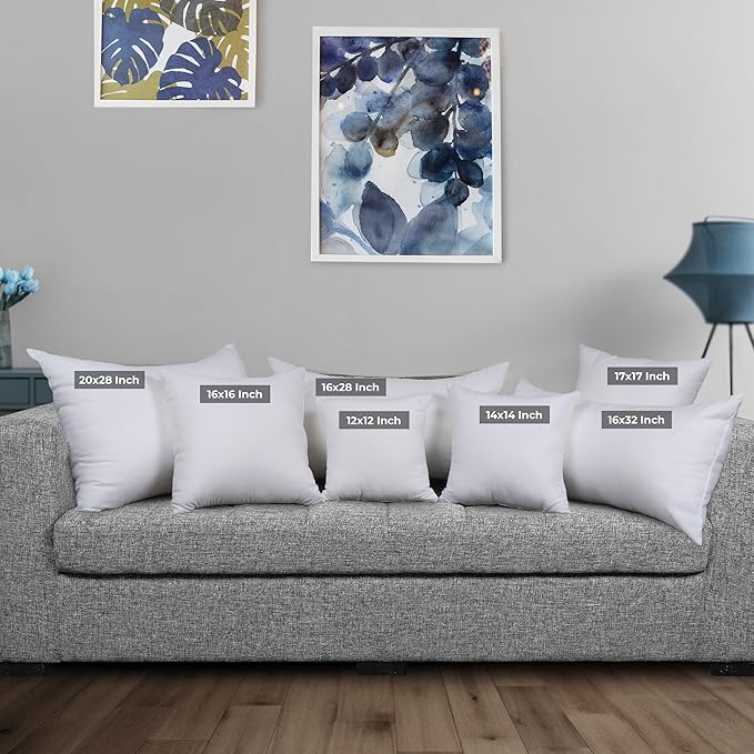 Utopia Bedding Throw Pillows Insert (Pack of 2, White) - 12 x 12 Inches Bed and Couch Pillows - Indoor Decorative Pillow