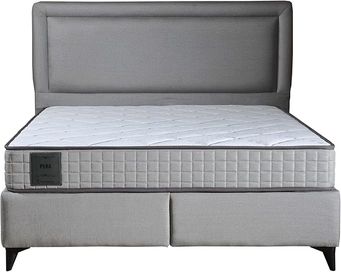 Ottomanson Twin XL 8" Firm Hybrid Mattress - Made in USA - Designed for Young Adults - Durable Support & Comfort - CertiPUR-US Foam - Fiberglass-Free - Bed in a Box