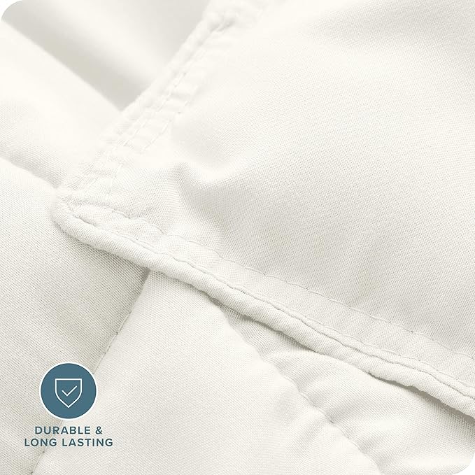 Bare Home Comforter Set - Oversized Queen Size - Ultra-Soft - Goose Down Alternative - Premium 1800 Series - All Season Warmth (Queen Oversized, Cream)