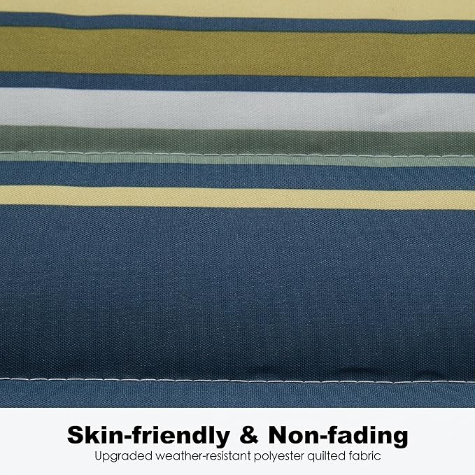 2 Person 12FT Hammocks for Outside, Double Quilted Fabric Outdoor Hammock with Spreader Bar, Large Removable Pillow, Storage Pockets, Carabiners, Max 475 lbs Capacity (Olive Green)