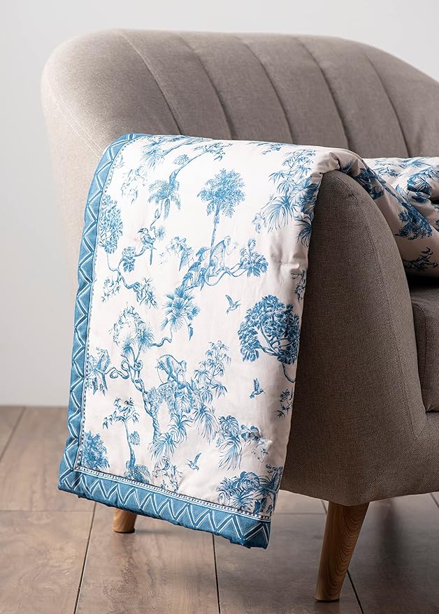 Maison d' Hermine Throw Blanket for Couch Lightweight Soft Warm Breathable Cotton Throw Blankets for Bed Girls Boys Women Men Gifts Sofa Travel Living Room Chair Bedding (50"x60", Bonobo)