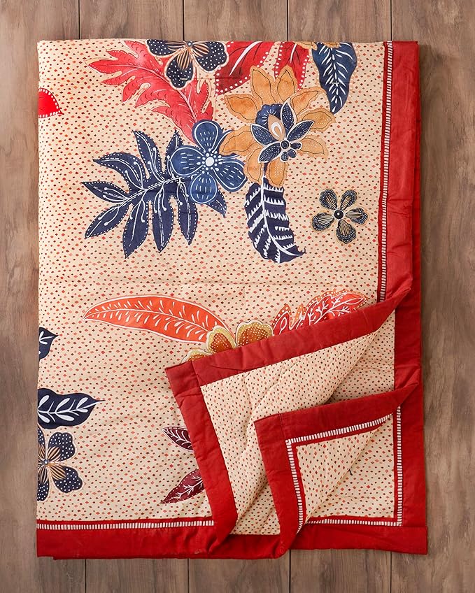 Maison d' Hermine Throw Blanket for Couch Lightweight Soft Warm Breathable Cotton Throw Blankets for Bed Girls Boys Women Men Gifts Sofa Travel Living Room Chair Bedding (50"x60", Kalahari)