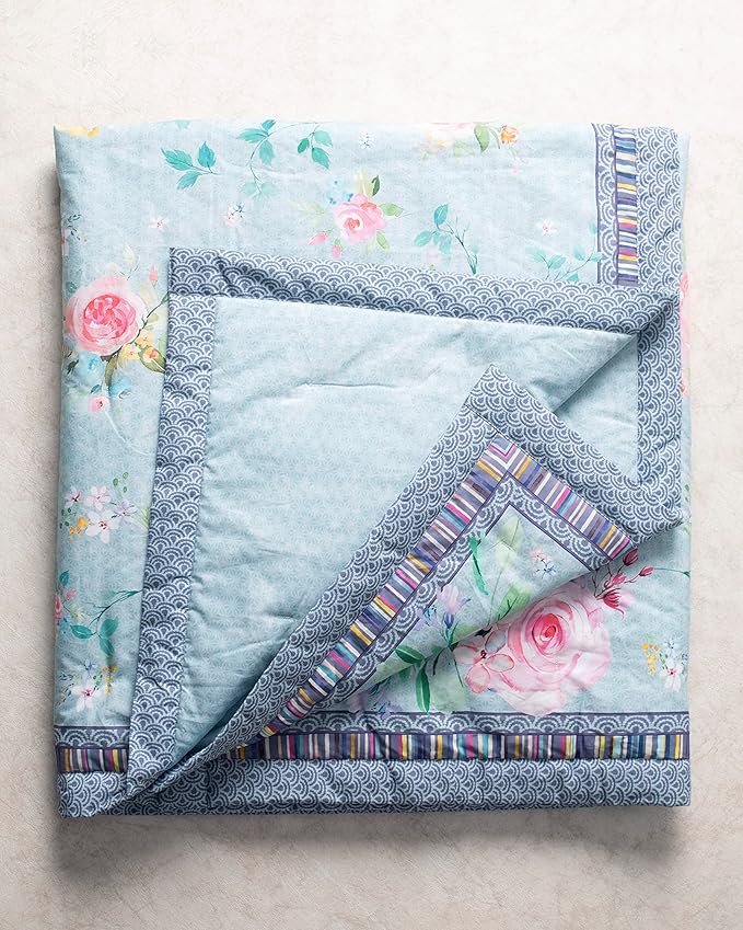 Maison d' Hermine Throw Blanket for Couch Lightweight Soft Warm Breathable Cotton Throw Blankets for Bed Girls Boys Women Men Gifts Sofa Travel Living Room Chair Bedding (60"x80", Sweet Rose Lavender)