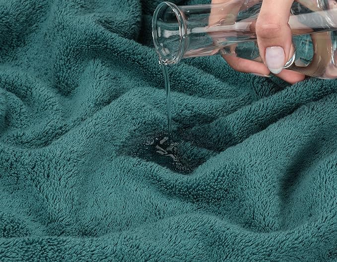 American Soft Linen Luxury Washcloths for Bathroom, 600 GSM 100% Cotton 4 Piece Turkish Wash Cloth Set, 13x13 in Soft Rags for Body and Face, Teal Washcloths