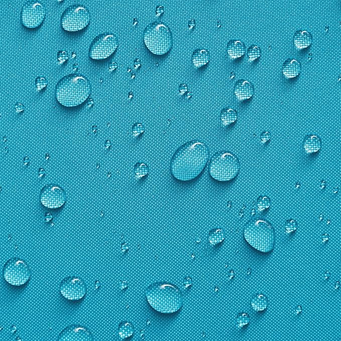 Phantoscope Pack of 2 Outdoor Waterproof Solid Throw Decorative Pillow Cover Decorative Square Outdoor Pillows Cushion Case Patio Pillows for Couch Tent Sunbrella, Teal Blue 20x20 inches 50x50 cm