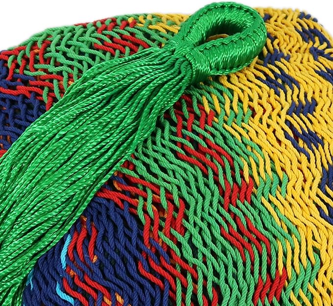Sunnydaze Handwoven XXL Thick Cord Mayan Double Hammock for Outside - 625-Pound Capacity Heavy-Duty Outdoor Hammock - Multicolor
