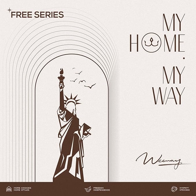 WEEWAY King Bed Frame Platform Bed with Linen Fabric Upholstered Headboard and Wooden Slats Support, Heavy Duty Mattress Foundation, No Box Spring Needed, Easy Assembly, Dark Grey