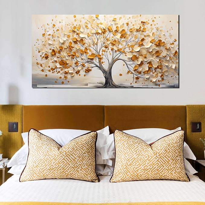 Decorative Painting Tree of Life Canvas Wall Art Pictures for Living Room Bedroom Canvas Wall Decor Large Artwork Canvas Wall Decor Ready to Hang Artwork Print with Frame Modern Wall Art Size 30x60