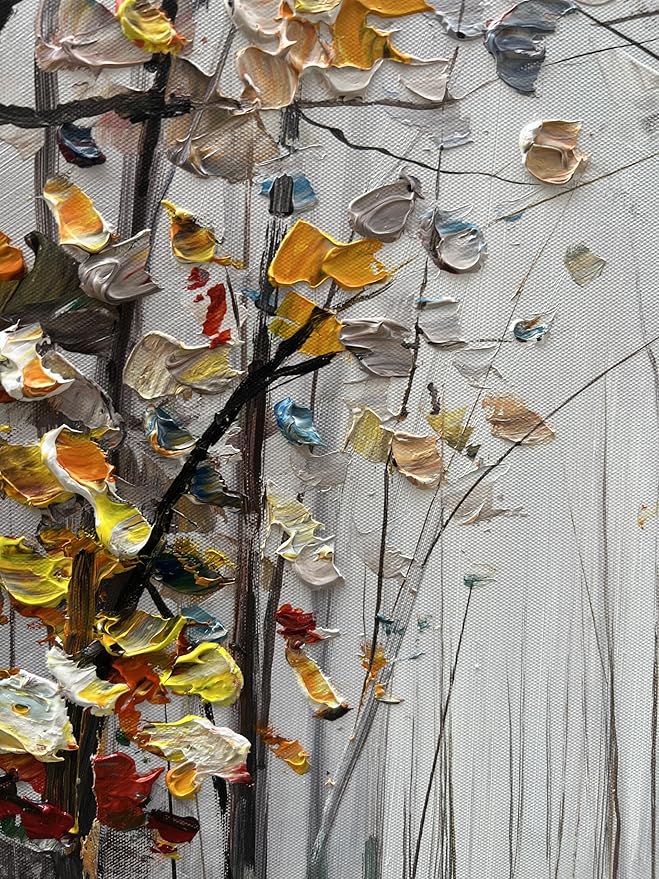 Art 40x28 inch Hand-Painted Forest Path Landscape Oil Painting Modern Art Wall Decoration