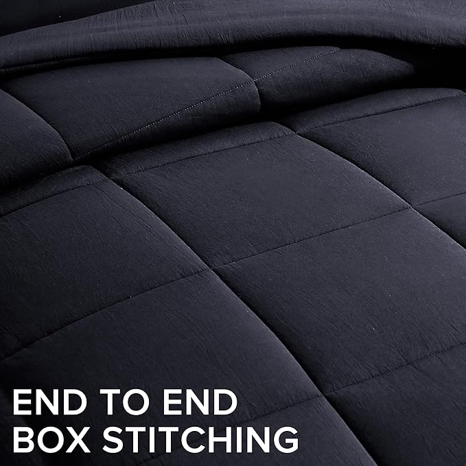 UGG Leonora Comforter Set with 1 Pillow Sham Lightweight Down Alternative Blanket All Season Washable and Hypoallergenic Bedding Set for College Apartment or Dorm Essentials, Twin/Twin XL, Navy Blue